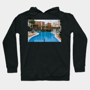 Solana Hotel Swimming Pool Benidorm Spain Hoodie